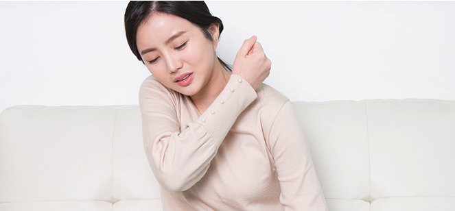어깨 주변의 구조물이 신경이나 혈관을 누름